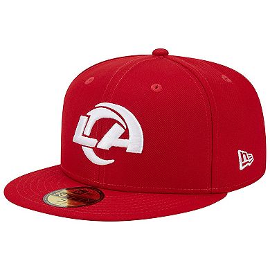 Men's New Era Scarlet Los Angeles Rams 1990 Hawaii Pro Bowl Main Patch 59FIFTY Fitted Hat
