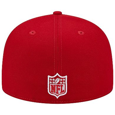 Men's New Era Scarlet Los Angeles Rams 1990 Hawaii Pro Bowl Main Patch 59FIFTY Fitted Hat