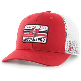 Men's '47 Red/White Tampa Bay Buccaneers Drifter Adjustable Trucker Hat