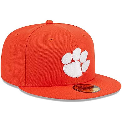 Men's New Era Orange Clemson Tigers Evergreen 59FIFTY Fitted Hat