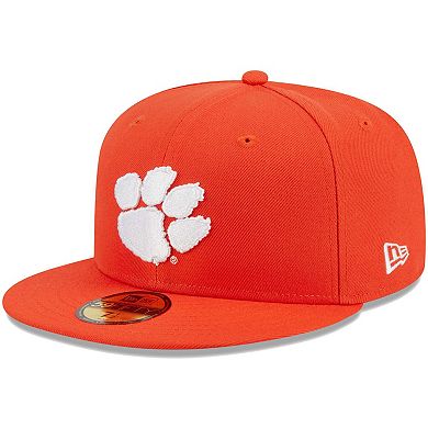 Men's New Era Orange Clemson Tigers Evergreen 59FIFTY Fitted Hat