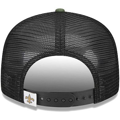 Youth New Era Camo New Orleans Saints Main Trucker 9FIFTY Snapback Hat