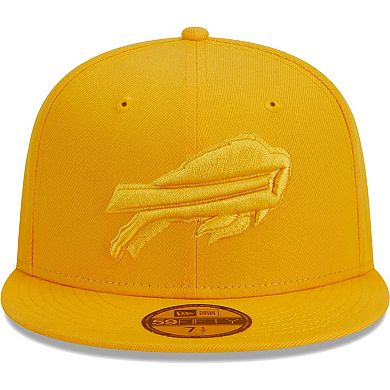 Men's New Era Gold Buffalo Bills Color Pack 59FIFTY Fitted Hat