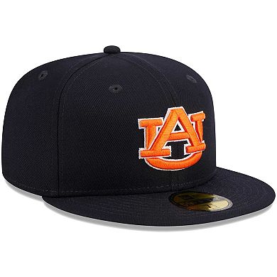 Men's New Era Navy Auburn Tigers Evergreen 59FIFTY Fitted Hat
