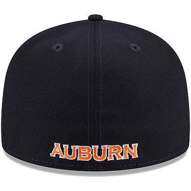 Men's New Era Navy Auburn Tigers Evergreen 59FIFTY Fitted Hat