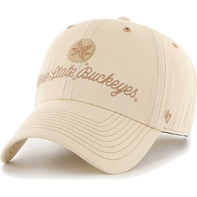 Women's '47 Tan Ohio State Buckeyes Haze Clean Up Adjustable Hat