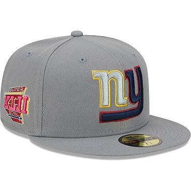 Men's New Era Gray New York Giants Color Pack 59FIFTY Fitted Hat