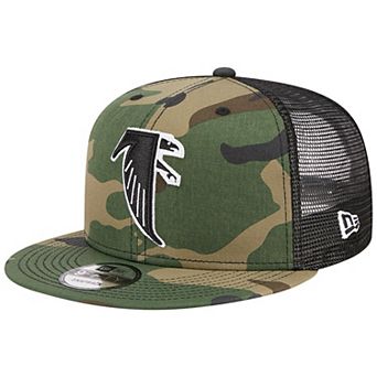 Men's New Era Camo Atlanta Falcons Throwback Main Trucker 9FIFTY Snapback Hat