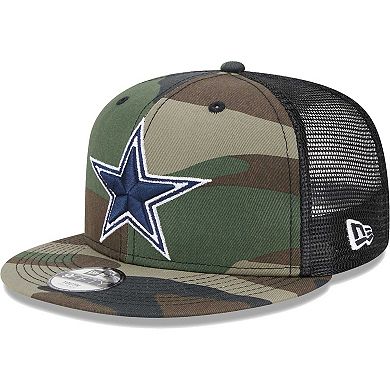 Youth New Era Camo Dallas Cowboys Main Trucker 9FIFTY Snapback Hat