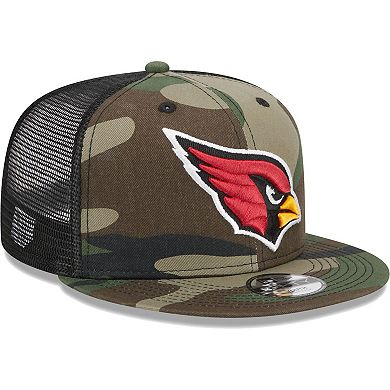 Youth New Era Camo Arizona Cardinals Main Trucker 9FIFTY Snapback Hat