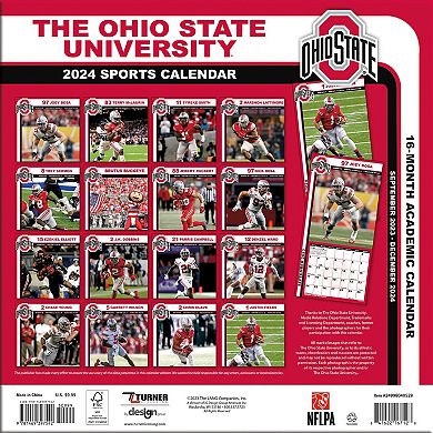 Ohio State Buckeyes 7'' x 7'' 2024 Mini Wall Calendar
