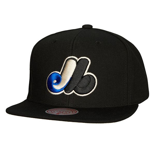 Mitchell & Ness Montreal Expos Team Classic Snapback Hat Black