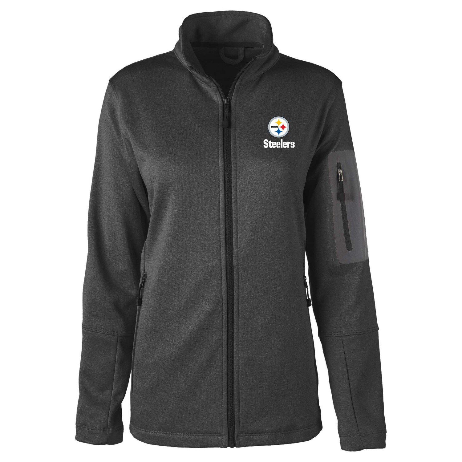 Men's Dunbrooke Black Pittsburgh Steelers Circle Sportsman Waterproof  Packable Full-Zip Jacket