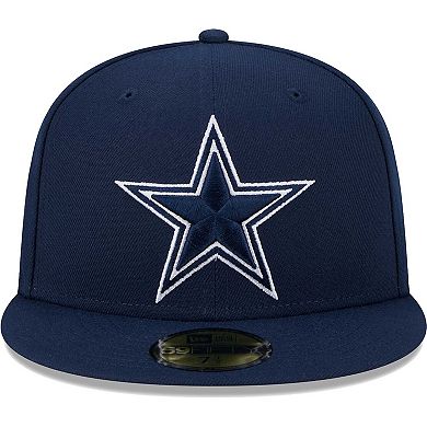 Men's New Era Navy Dallas Cowboys Main Patch 59FIFTY Fitted Hat
