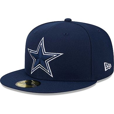 Men's New Era Navy Dallas Cowboys Main Patch 59FIFTY Fitted Hat