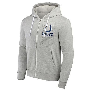 Men's NFL x Darius Rucker Collection by Fanatics Heather Gray Indianapolis Colts Domestic Full-Zip Hoodie