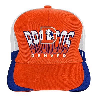 Youth Mitchell & Ness Orange Denver Broncos Retrodome Precurved Adjustable Hat