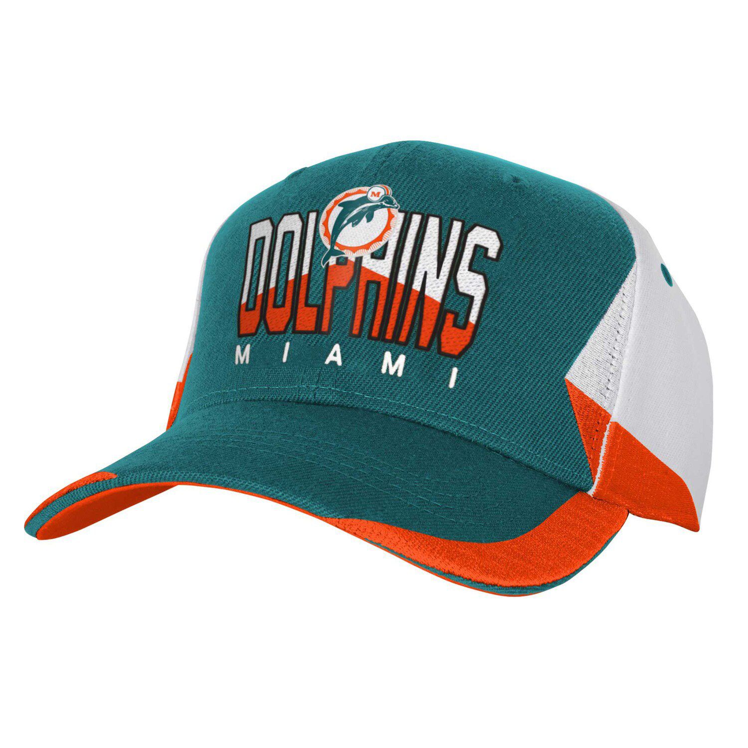 Miami Dolphins New Era Youth Reflect 9FORTY Adjustable Hat - Graphite