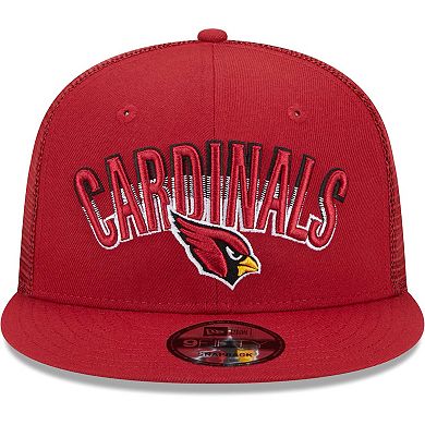 Men's New Era Cardinal Arizona Cardinals Grade Trucker 9FIFTY Snapback Hat