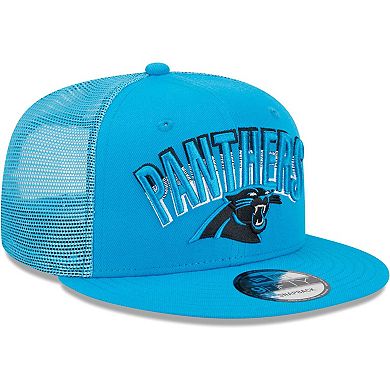 Men's New Era Blue Carolina Panthers Grade Trucker 9FIFTY Snapback Hat