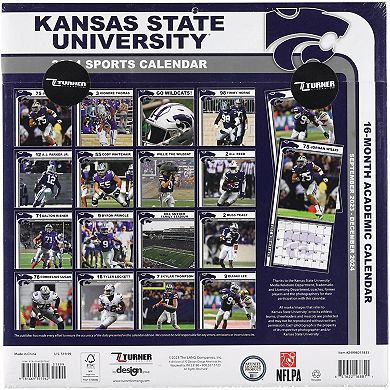 Kansas State Wildcats 2024 12'' x 12'' Team Wall Calendar