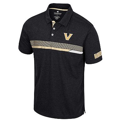 Men's Colosseum Black Vanderbilt Commodores No Problemo Polo