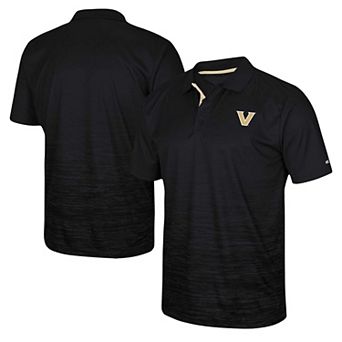 Men's Colosseum Black Vanderbilt Commodores Marshall Polo