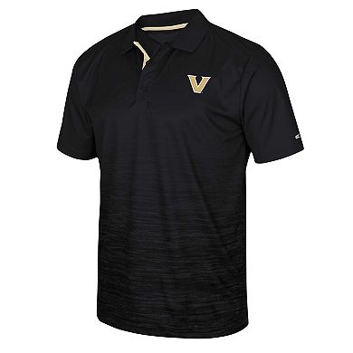 Men's Colosseum Black Vanderbilt Commodores Marshall Polo