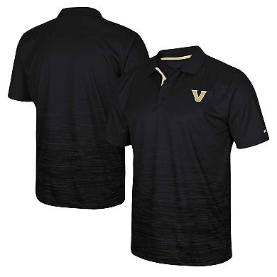 Men's Colosseum Black Vanderbilt Commodores Marshall Polo