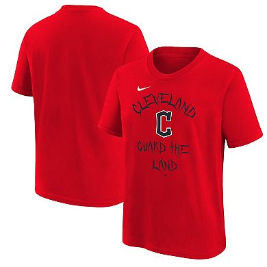Youth Nike Red Cleveland Guardians Local T-Shirt