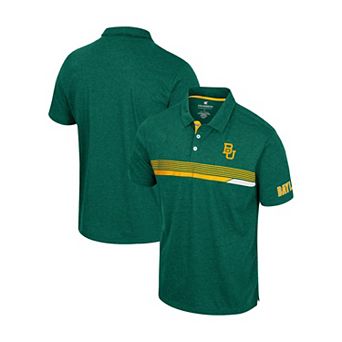 Men's Colosseum Green Baylor Bears No Problemo Polo