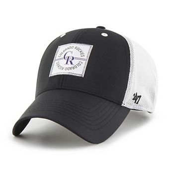 Men's '47 Black Colorado Rockies Disburse MVP Trucker Adjustable Hat
