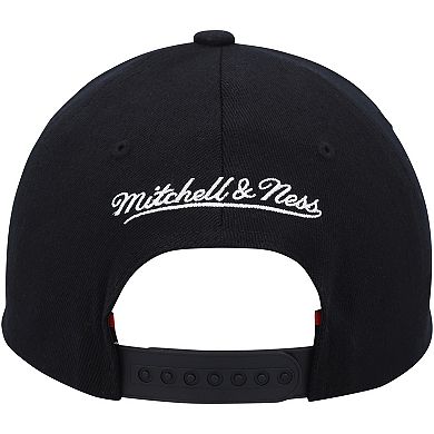 Men's Mitchell & Ness Black Portland Trail Blazers MVP Team Script 2.0 Stretch Snapback Hat