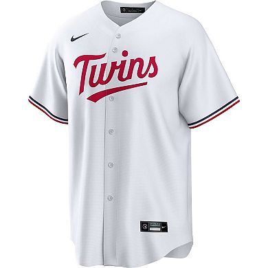 Men's Nike White Minnesota Twins Home Replica Team Jersey