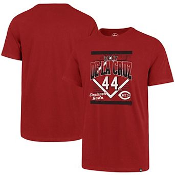 Men's '47 Elly De La Cruz Red Cincinnati Reds Graphic T-Shirt
