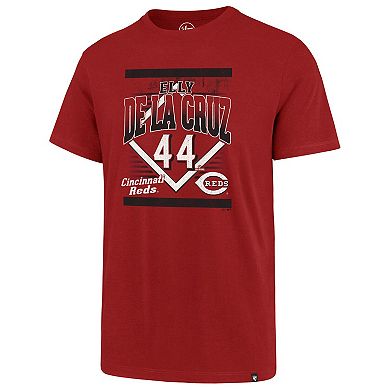 Men's '47 Elly De La Cruz Red Cincinnati Reds Graphic T-Shirt