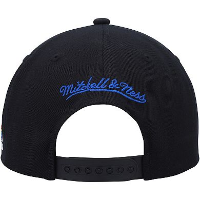 Men's Mitchell & Ness Black Denver Nuggets Hardwood Classics MVP Team Script 2.0 Snapback Hat