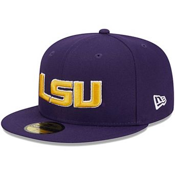 Men's New Era Purple LSU Tigers Evergreen 59FIFTY Fitted Hat