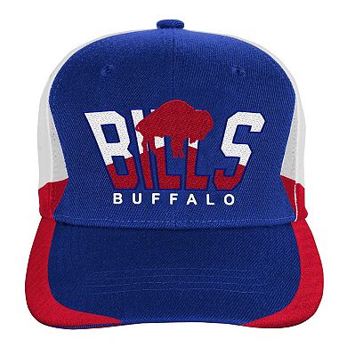 Youth Mitchell & Ness Royal Buffalo Bills Retrodome Precurved Adjustable Hat