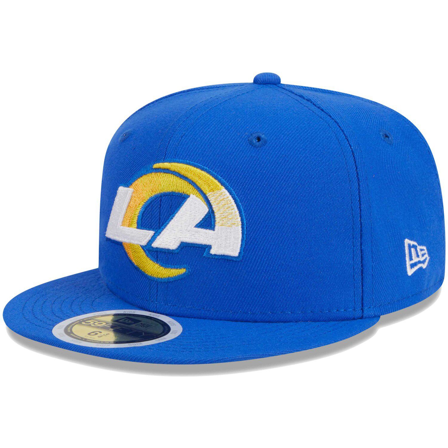 Youth New Era White/Royal Los Angeles Rams 2023 Sideline 9TWENTY Adjustable Hat