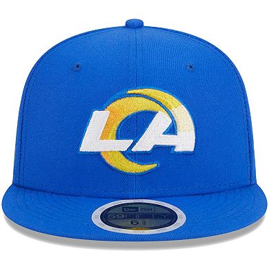 Youth New Era Royal Los Angeles Rams Main 59FIFTY Fitted Hat