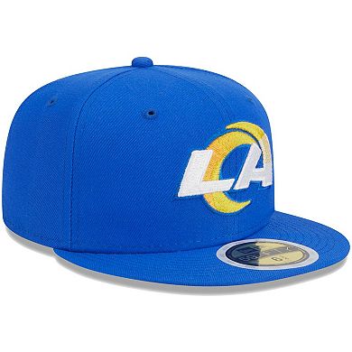 Youth New Era Royal Los Angeles Rams Main 59FIFTY Fitted Hat