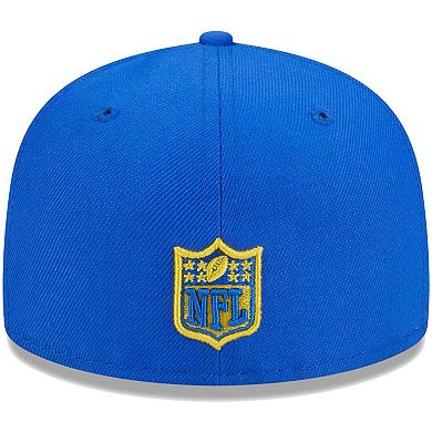 Youth New Era Royal Los Angeles Rams Main 59FIFTY Fitted Hat