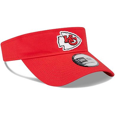 Men's New Era Red Kansas City Chiefs Main Adjustable Visor