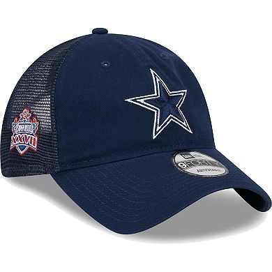 Men's New Era Navy Dallas Cowboys Distinct 9TWENTY Adjustable Hat