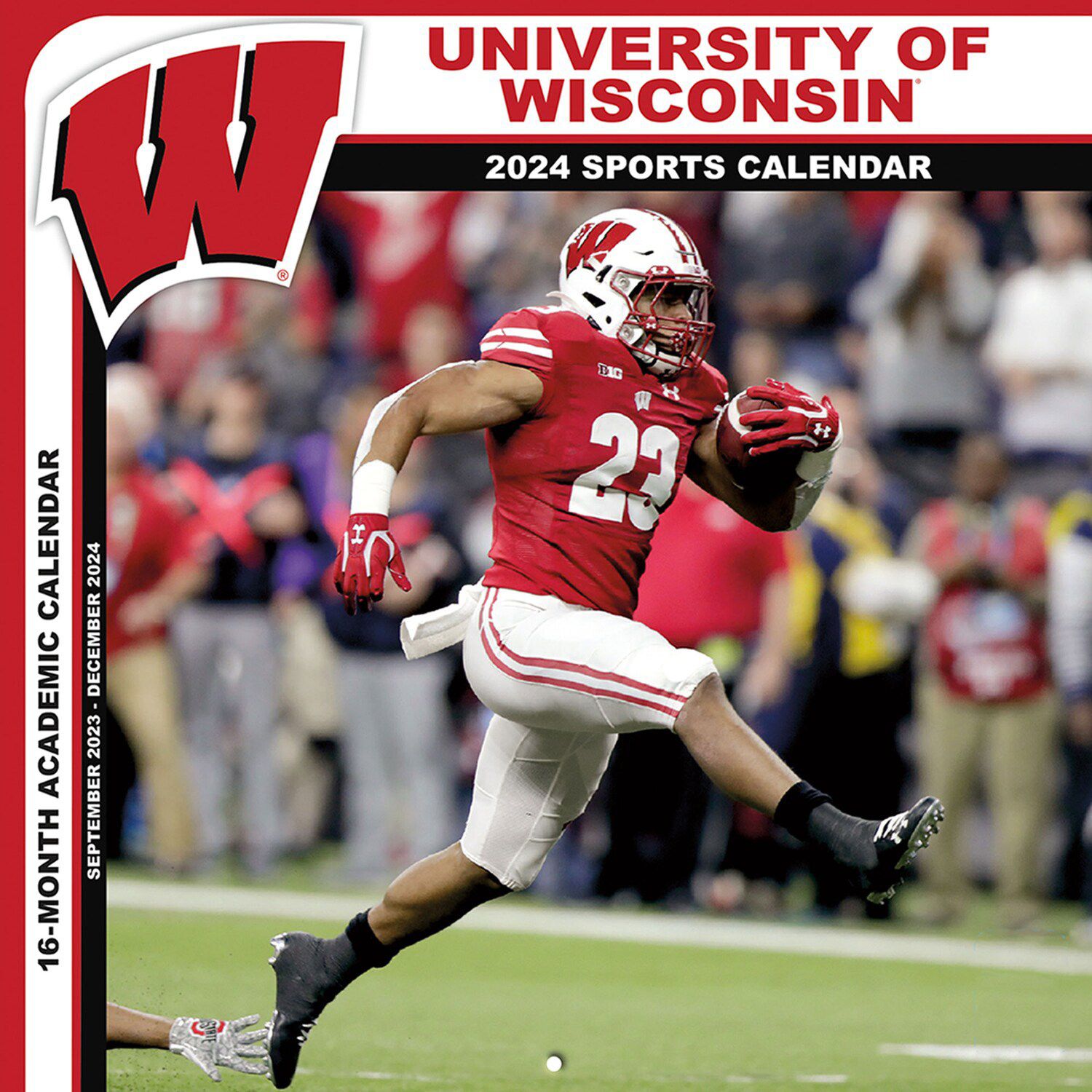 Wisconsin Badgers 7'' X 7'' 2024 Mini Wall Calendar