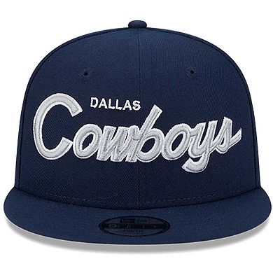 Youth New Era Navy Dallas Cowboys Main Script 9FIFTY Snapback Hat