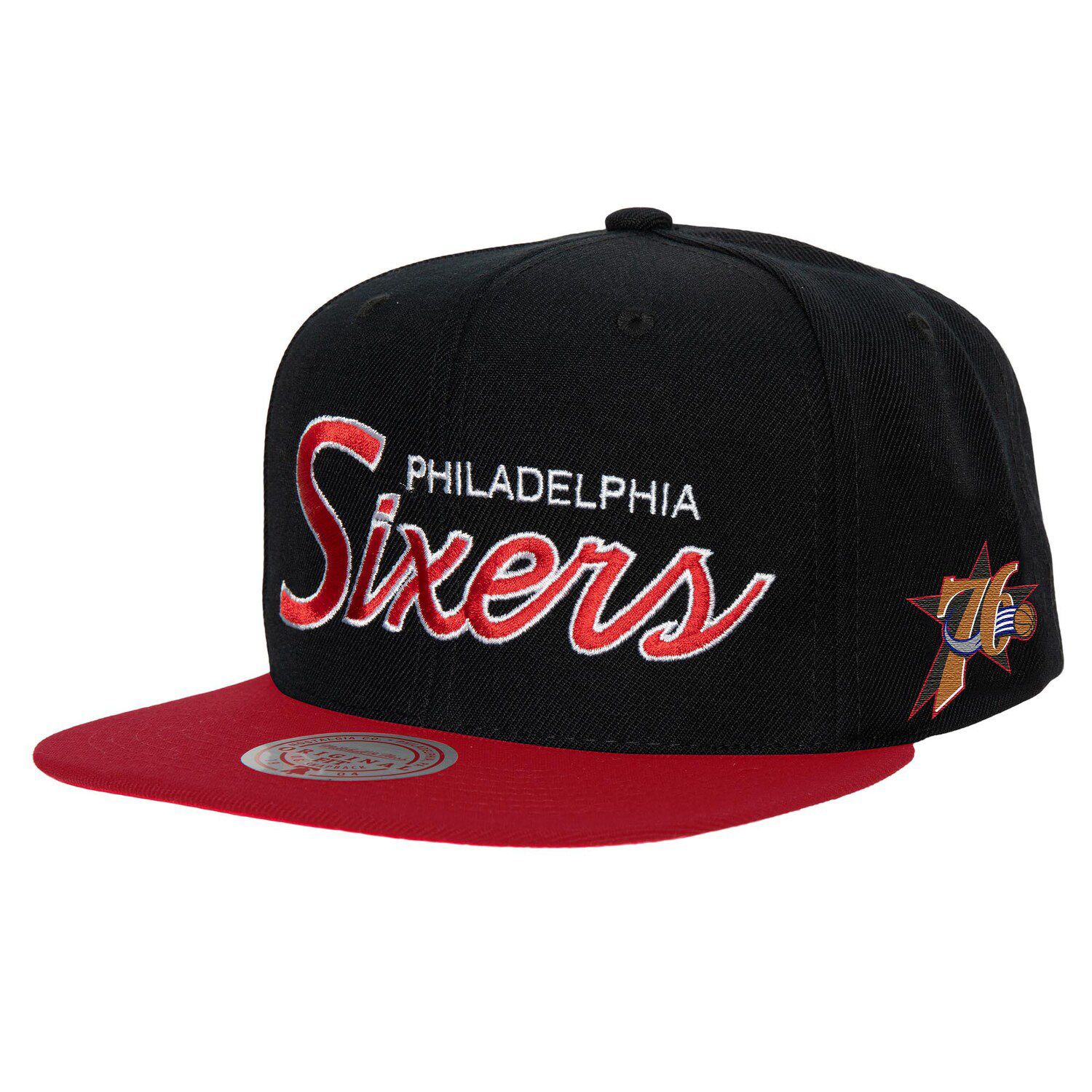 Men's Mitchell & Ness Black Philadelphia 76ers Hardwood Classics MVP ...