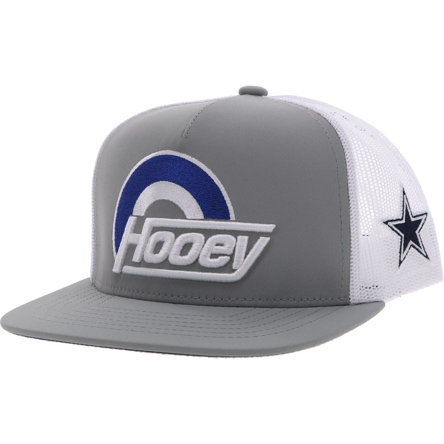 Men's HOOey Tan/White Dallas Cowboys Logo Trucker Snapback Hat