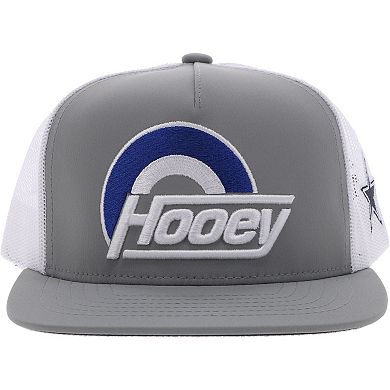 Youth HOOey Silver/White Dallas Cowboys Logo Trucker Snapback Hat